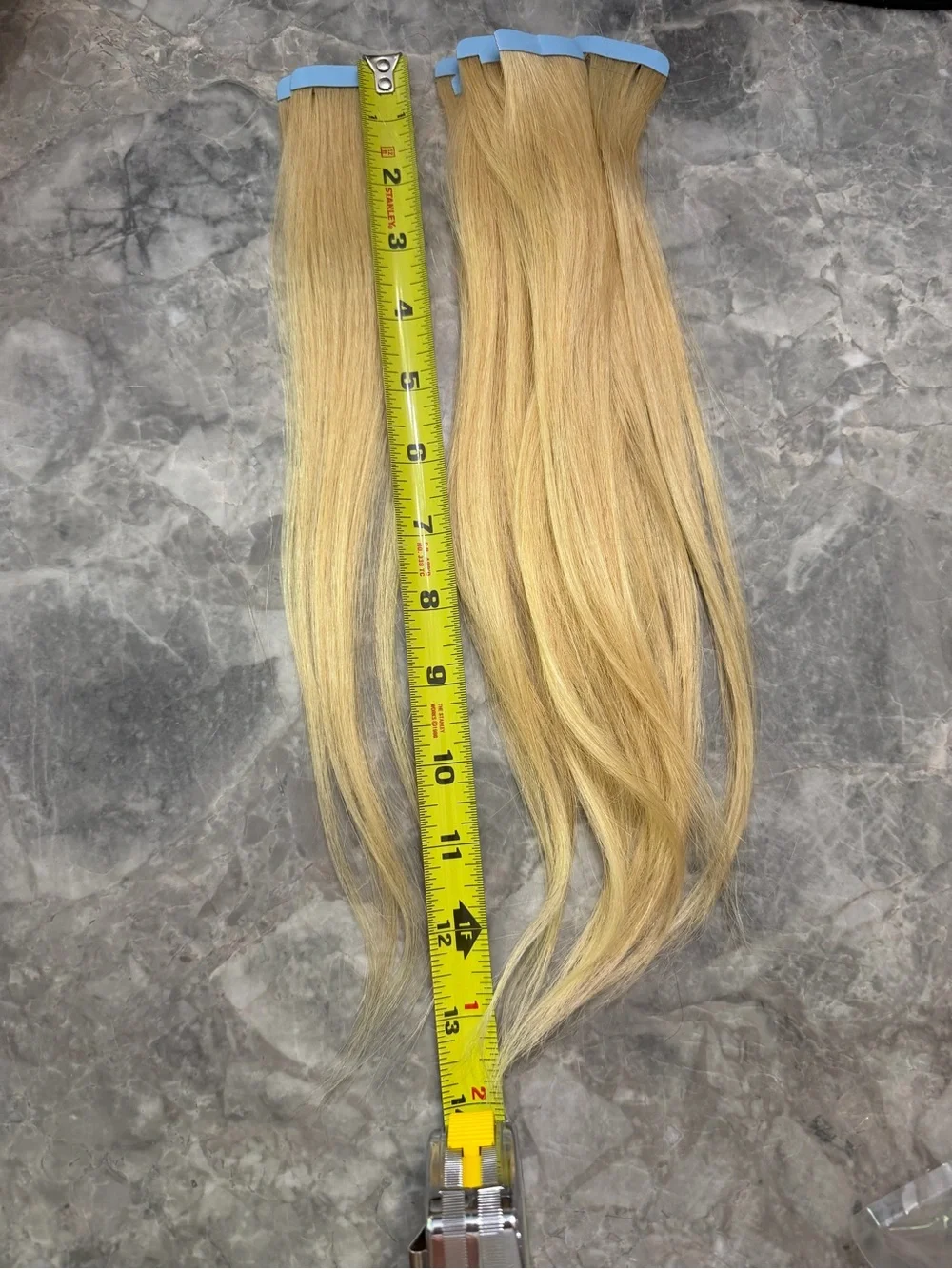 WennaLife 14” Tape-In Human Hair Extensions Bleach Blonde | 17 Pieces | 34g